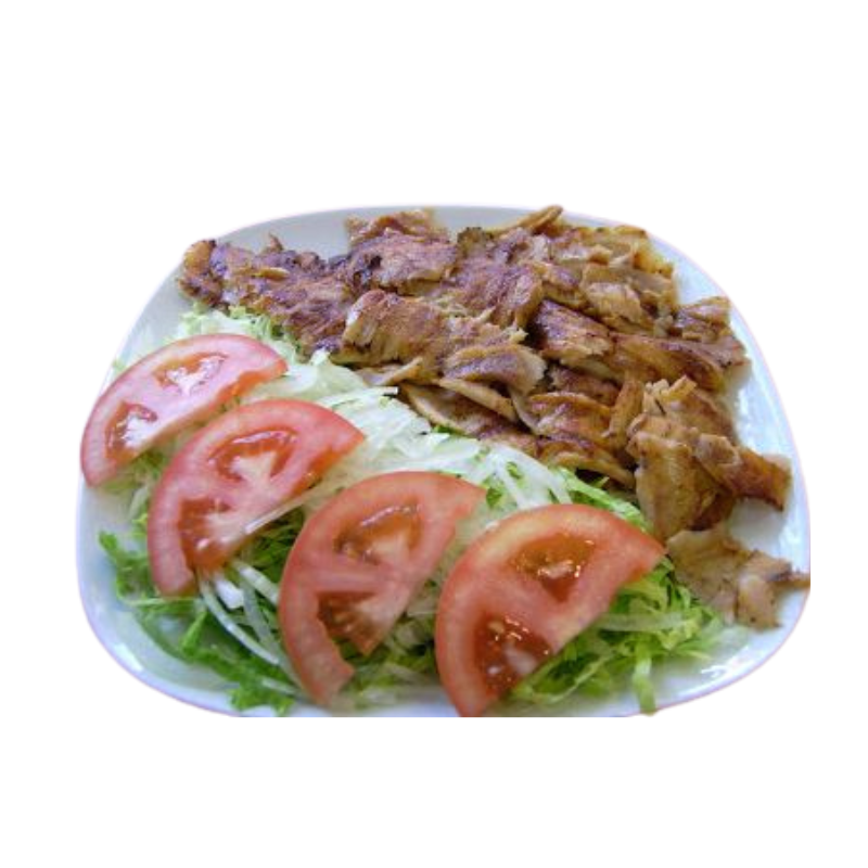 PLATO KEBAB (ternera, pollo o mixto) (ensalada y carne)