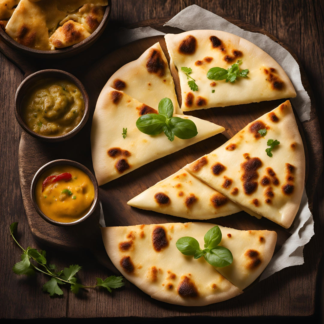 Naan con queso