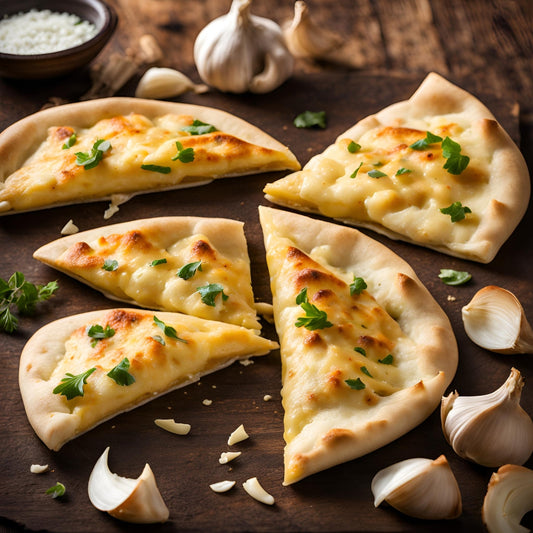 Naan with Cheese and Garlic